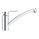 GROHE BauEco 31680000 Einhand-Spültischbatterie, niedriger Auslauf, 1/2" Chrom