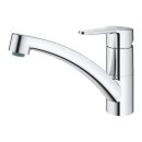 GROHE BauEco 31680000 Einhand-Spültischbatterie, niedriger Auslauf, 1/2" Chrom