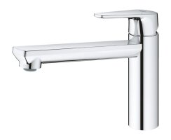 GROHE BauEdge 31693000 Einhand-Spültischbatterie, mittelhoher Auslauf, 1/2" Chrom