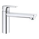GROHE BauEdge 31693000 Einhand-Spültischbatterie, mittelhoher Auslauf, 1/2" Chrom