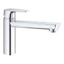 GROHE BauEdge 31693000 Einhand-Spültischbatterie, mittelhoher Auslauf, 1/2" Chrom