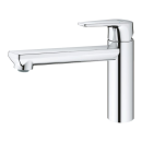 GROHE BauEdge 31693000 Einhand-Spültischbatterie, mittelhoher Auslauf, 1/2" Chrom