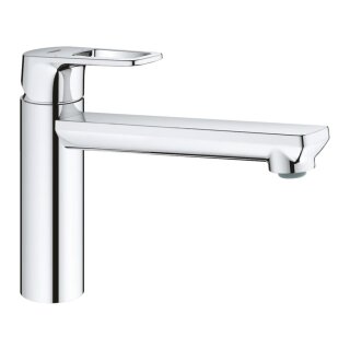 GROHE BauLoop 31706000 Einhand-Spültischbatterie, mittelhoher Auslauf, 1/2" Chrom