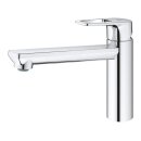 GROHE BauLoop 31706000 Einhand-Spültischbatterie, mittelhoher Auslauf, 1/2" Chrom