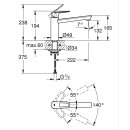 GROHE BauLoop 31706000 Einhand-Spültischbatterie, mittelhoher Auslauf, 1/2" Chrom