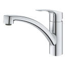 GROHE Eurosmart 30260003 Einhand-Spültischbatterie, niedriger Auslauf, 1/2" Chrom