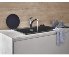 GROHE Eurosmart 33281003 Einhand-Spültischbatterie, niedriger Auslauf, 1/2" Chrom