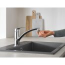 GROHE Eurosmart 33281003 Einhand-Spültischbatterie, niedriger Auslauf, 1/2" Chrom