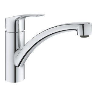 GROHE Eurosmart 3328130E Einhand-Spültischbatterie, niedriger Auslauf, 1/2" Chrom