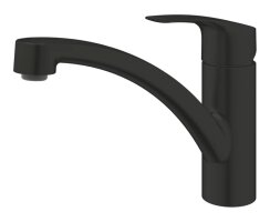 GROHE Eurosmart 332812433 Einhand-Spültischbatterie, niedriger Auslauf, 1/2" Schwarz - Matt Black