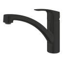 GROHE Eurosmart 332812433 Einhand-Spültischbatterie, niedriger Auslauf, 1/2" Schwarz - Matt Black