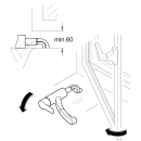 GROHE Eurosmart 1012320000 Vor-Fenster-Montage, Einhand-Spültischbatterie, herausziehbarer Dual-Brause, Laminarstrahl, niedriger Auslauf, 1/2", Chrom