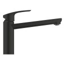GROHE Eurosmart 304632430 Einhand-Spültischbatterie, mittelhoher Auslauf, 1/2" Schwarz - Matt Black