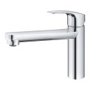 GROHE Eurosmart 30617000 Vor-Fenster-Montage, Einhand-Spültischbatterie, mittelhoher Auslauf, 1/2", Chrom