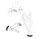 GROHE Eurosmart 30617000 Vor-Fenster-Montage, Einhand-Spültischbatterie, mittelhoher Auslauf, 1/2", Chrom