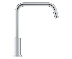 GROHE Eurosmart 30618000 Vor-Fenster-Montage, Einhand-Spültischbatterie, hoher U-förmiger Auslauf, 1/2", Chrom