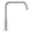 GROHE Eurosmart 30618000 Vor-Fenster-Montage, Einhand-Spültischbatterie, hoher U-förmiger Auslauf, 1/2", Chrom