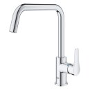 GROHE Eurosmart 30618000 Vor-Fenster-Montage, Einhand-Spültischbatterie, hoher U-förmiger Auslauf, 1/2", Chrom