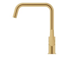 GROHE Eurosmart 30567GN0 Einhand-Spültischbatterie, hoher Auslauf, 1/2" Gold - Cool Sunrise gebürstet