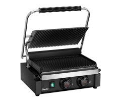 Bartscher Kontaktgrill "Panini-MDI" 1R S Grillfläche gerillt, Digital-Anzeige, 150127