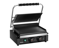 Bartscher Kontaktgrill "Panini-MDI" 1GR S Grillfläche oben gerillt unten glatt, Digital-Anzeige, 150607