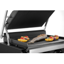 Bartscher Kontaktgrill "Panini-MDI" 1GR S Grillfläche oben gerillt unten glatt, Digital-Anzeige, 150607