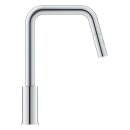 GROHE Eurosmart 30619000 Einhand-Spültischbatterie, herausziehbare Dual-Spülbrause, hoher Auslauf, 1/2", Chrom