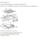 Miele Induktionskochfeld KM 8463 FX - 592 x 492 mm - flächenbündig