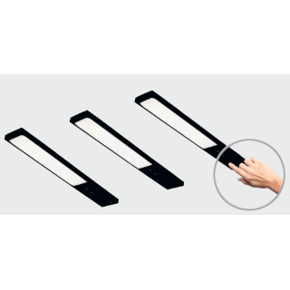 TEBÜ LED-Küchenlicht Rechteck-Unterbauleuchten 3-tlg. 6138-3_S schwarz