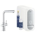 GROHE 31539000 Blue Home Trinkwasserarmatur, ausziehbar, Starter Kit, L-Auslauf, chrom (Vorführgerät)