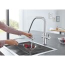 GROHE 31539000 Blue Home Trinkwasserarmatur, ausziehbar, Starter Kit, L-Auslauf, chrom (Vorführgerät)