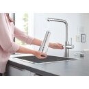 GROHE 31539000 Blue Home Trinkwasserarmatur, ausziehbar, Starter Kit, L-Auslauf, chrom (Vorführgerät)