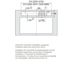 Miele Downdraft DAD 4970 Levantar - Obsidianschwarz - Breite 93,6 cm
