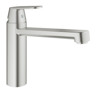 GROHE Eurosmart Cosmopolitan 30193DC0 Einhand-Spültischbatterie, mittelhoher Auslauf, DN 15 Edelstahl-Supersteel