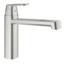 GROHE Eurosmart Cosmopolitan 30193DC0 Einhand-Spültischbatterie, mittelhoher Auslauf, DN 15 Edelstahl-Supersteel
