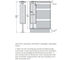 Miele Downdraft DAD 4870 Levantar - Obsidianschwarz - Breite 80 cm