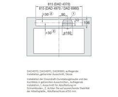 Miele Downdraft DAD 6880 Levantar Ambient - Obsidianschwarz - Breite 80 cm