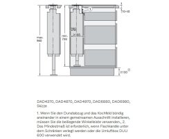 Miele Downdraft DAD 6880 Levantar Ambient - Obsidianschwarz - Breite 80 cm