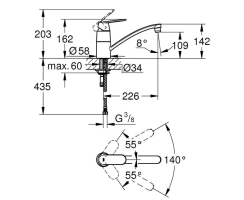 GROHE Eurosmart Cosmopolitan 32842000...