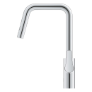 GROHE Eurosmart 1012350000 Einhand-Spültischbatterie, herausziehbar, hoher Auslauf, 1/2", Chrom