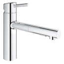 GROHE Concetto 30273001 Einhand-Spültischbatterie, herausziehbar, mittelhoher Auslauf, DN 15, Chrom