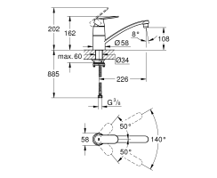 GROHE Eurosmart Cosmopolitan 31170000...