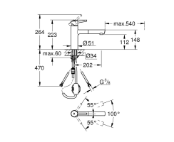 GROHE Concetto 31129DC1 Einhand-Spültischbatterie,...