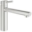 GROHE Concetto 31129DC1 Einhand-Spültischbatterie, herausziehbar, mittelhoher Auslauf, DN 15, Supersteel