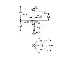 GROHE Concetto 31210001 Vor-Fenster-Montage,...