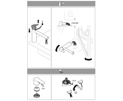 GROHE Concetto 31210001 Vor-Fenster-Montage, Einhand-Spültischbatterie, mittelhoher Auslauf, DN 15 Chrom