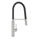 GROHE Concetto 31491DC0 Einhand-Spültischbatterie, Profi-Brause DN 15, Supersteel