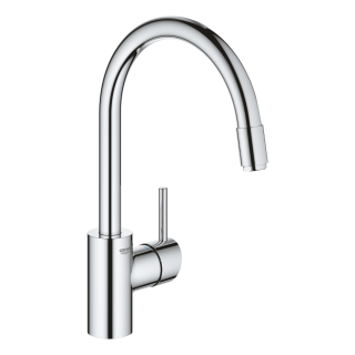 GROHE Concetto 31212003 Niederdruck, Einhand-Spültischbatterie,herausziehbar, hoher Auslauf, DN 15 Chrom