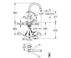GROHE Concetto 31212003 Niederdruck,...