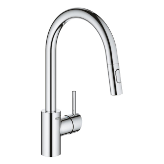 GROHE Concetto 31483002 Einhand-Spültischbatterie, herausziehbar, hoher Auslauf, 1/2", Chrom